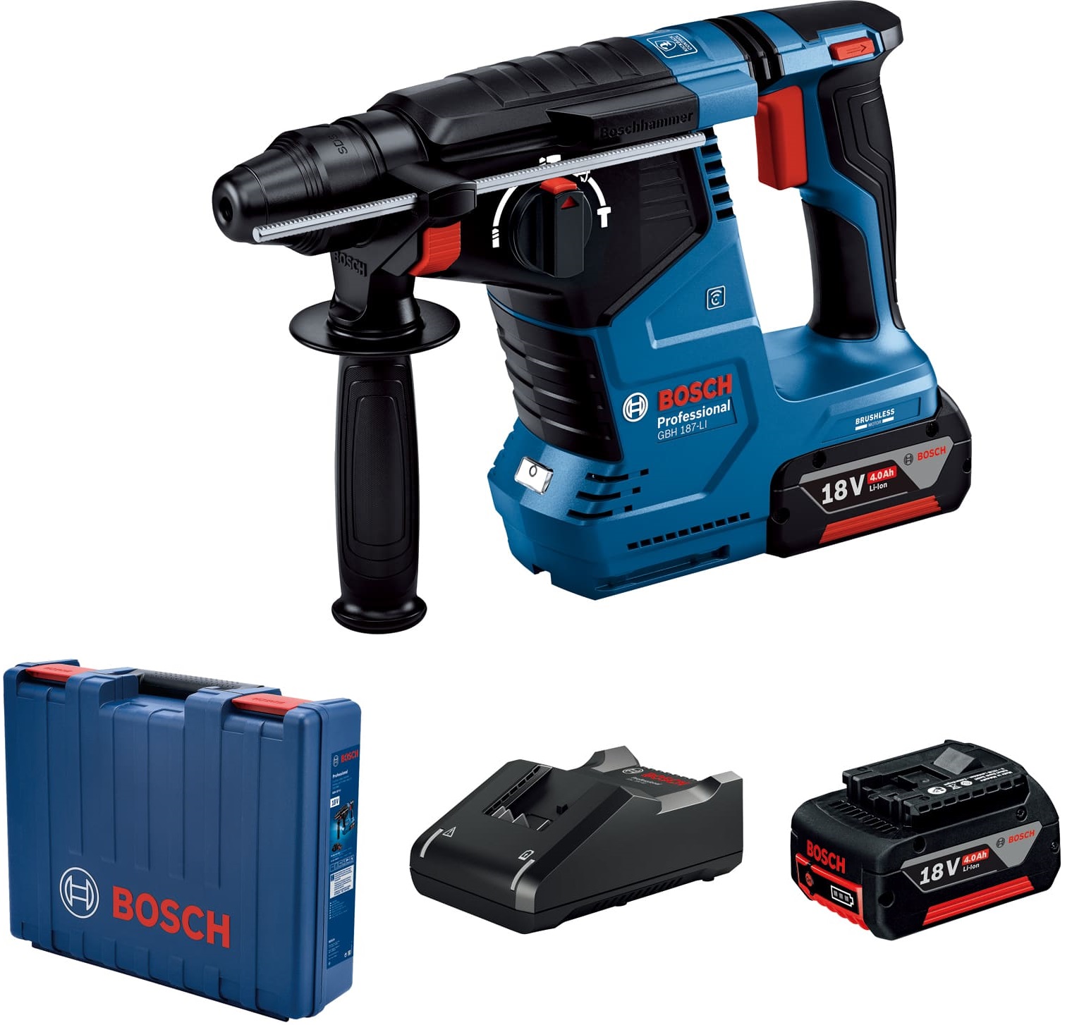 Перфоратор Bosch GBH 187-LI (0.611.923.021) - Фото 1