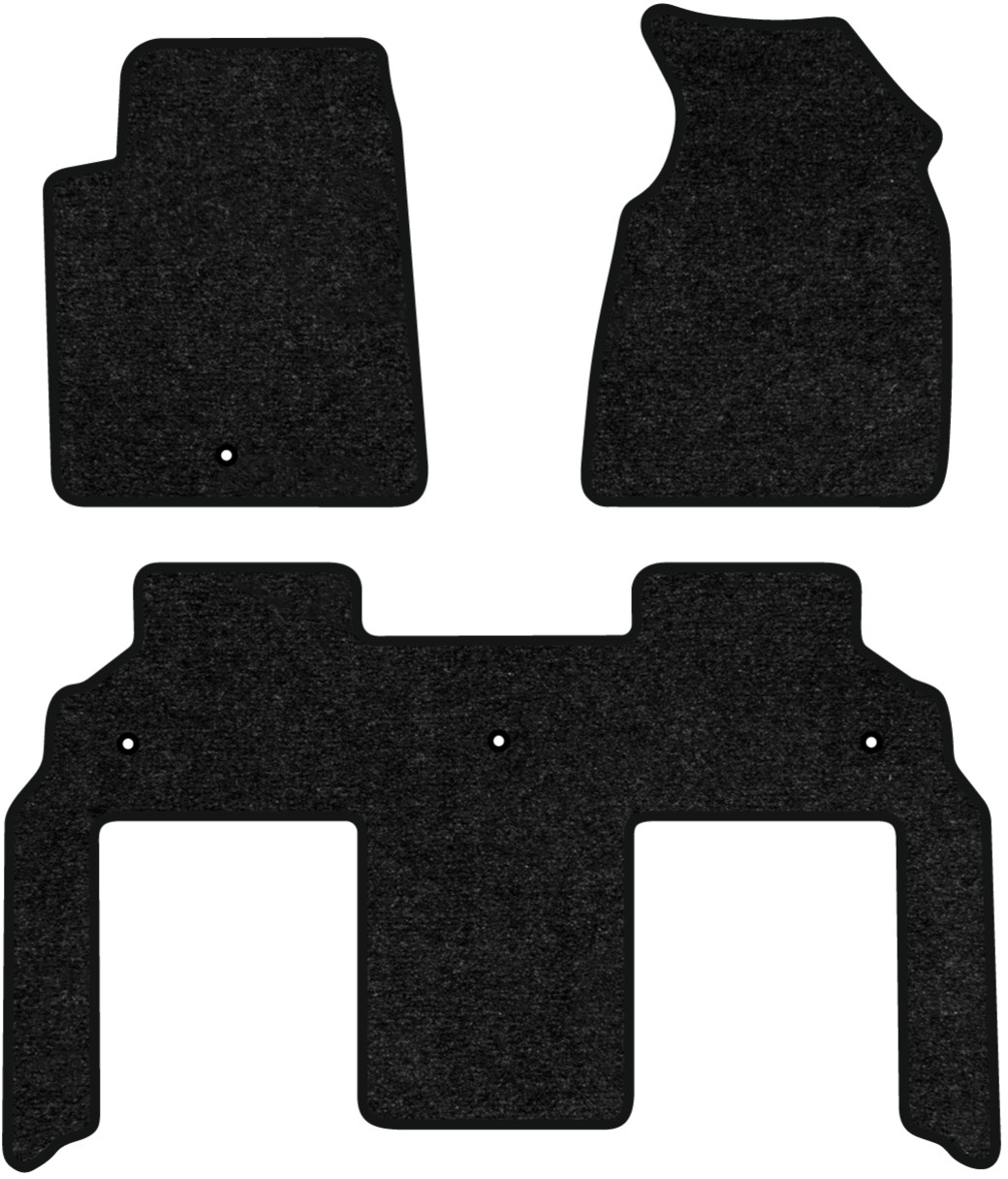 Коврики ворсовые в салон авто EVAtech Standard для GMC Acadia 7 seats 2006-2016 1 поколение SUV USA черный кант GC43409ZG3TL4VEB - Фото 1