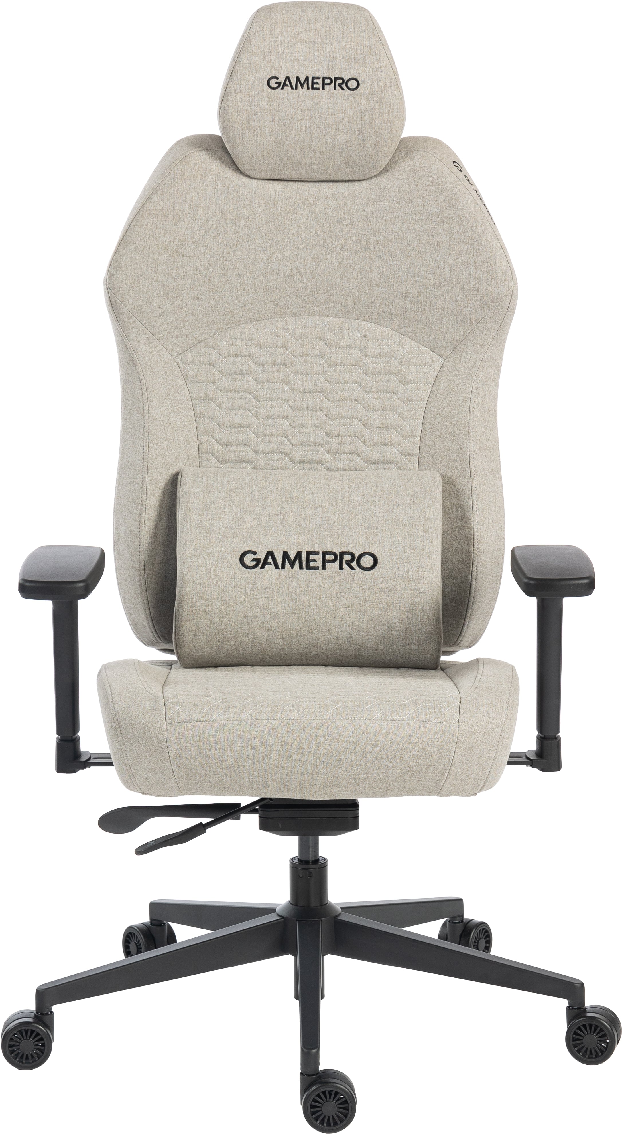 Крісло для геймерів GamePro GC760LG Light Grey - Фото 1