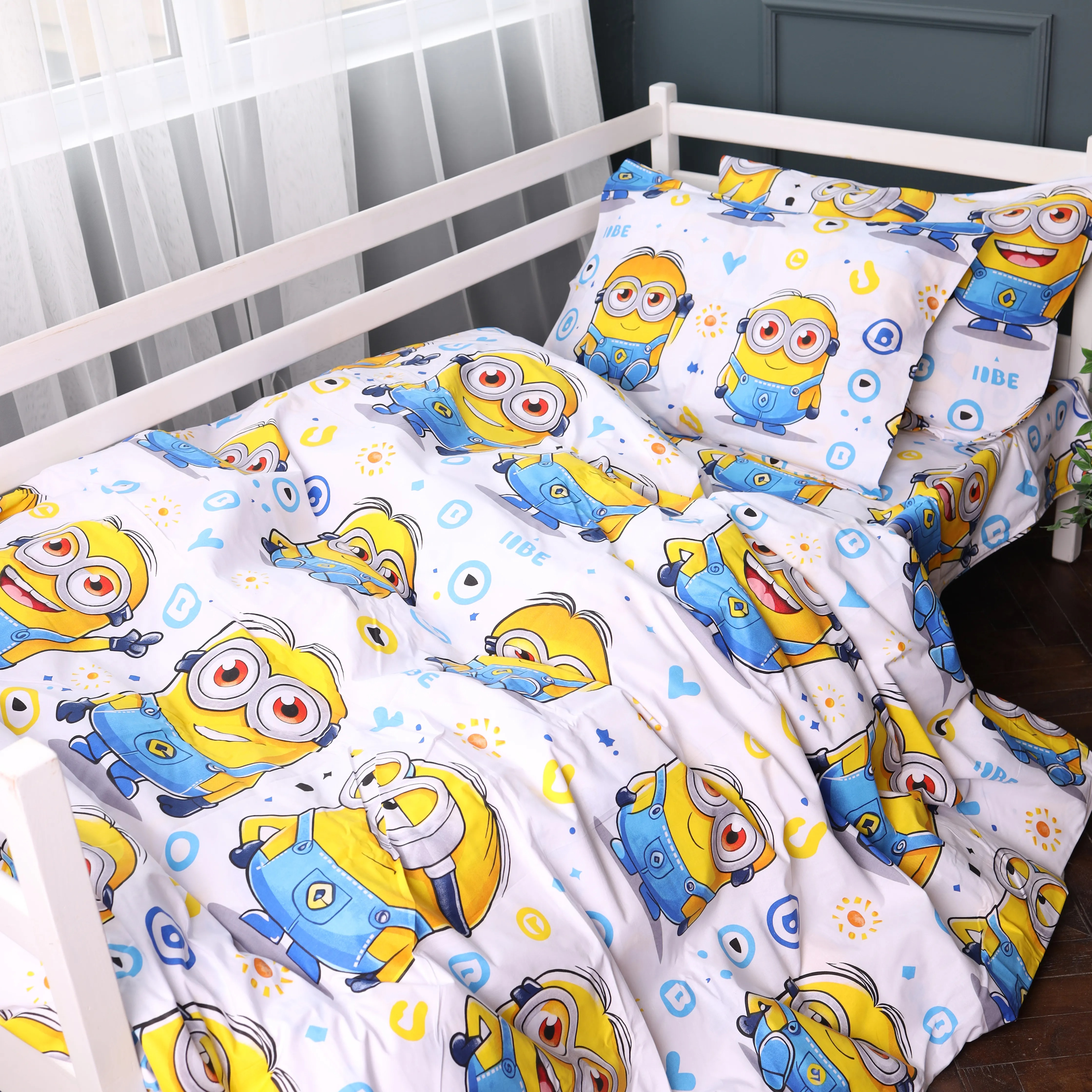 Комплект постельного белья MirSon 143х210 см 17-0867 Happy Minions Ranforce Elite (2200012066430) - Фото 1