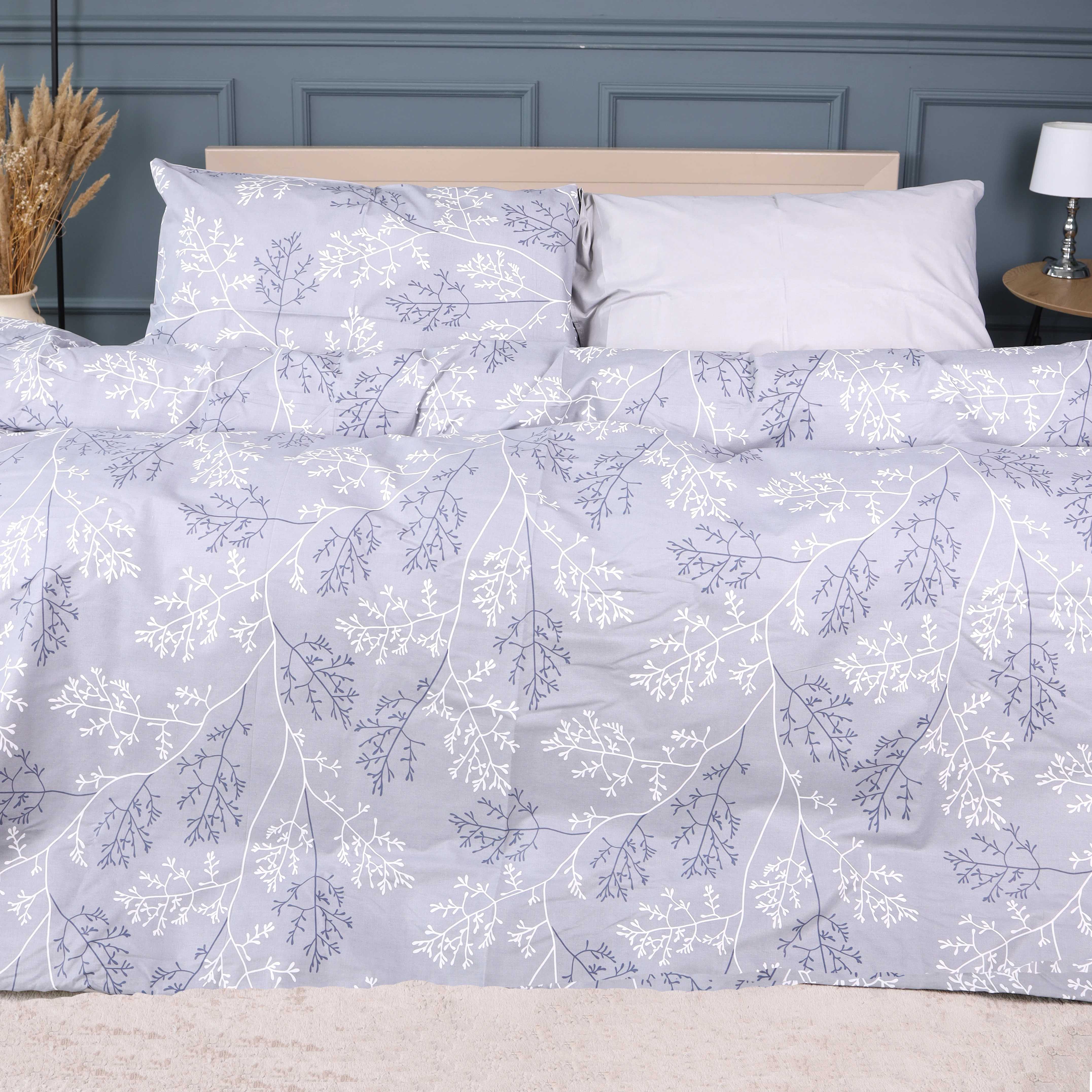 Комплект постельного белья детский MirSon 110х140 см 17-0813 Twigs of Spring Gray Ranforce Elite (2200011495682) - Фото 1