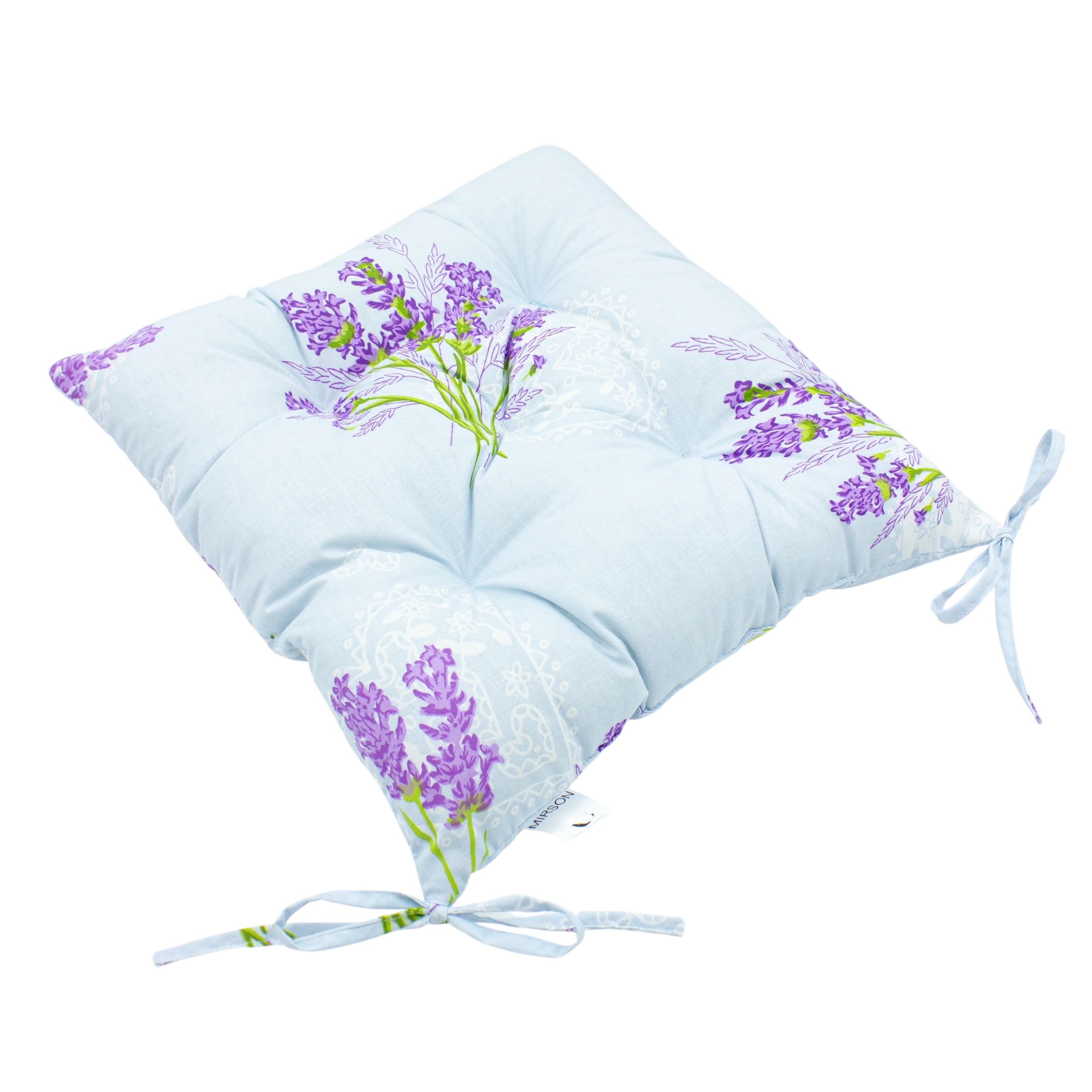 Подушка для стільця MirSon Бязь 17-0130 Lavender sea (2200006185420) - Фото 1