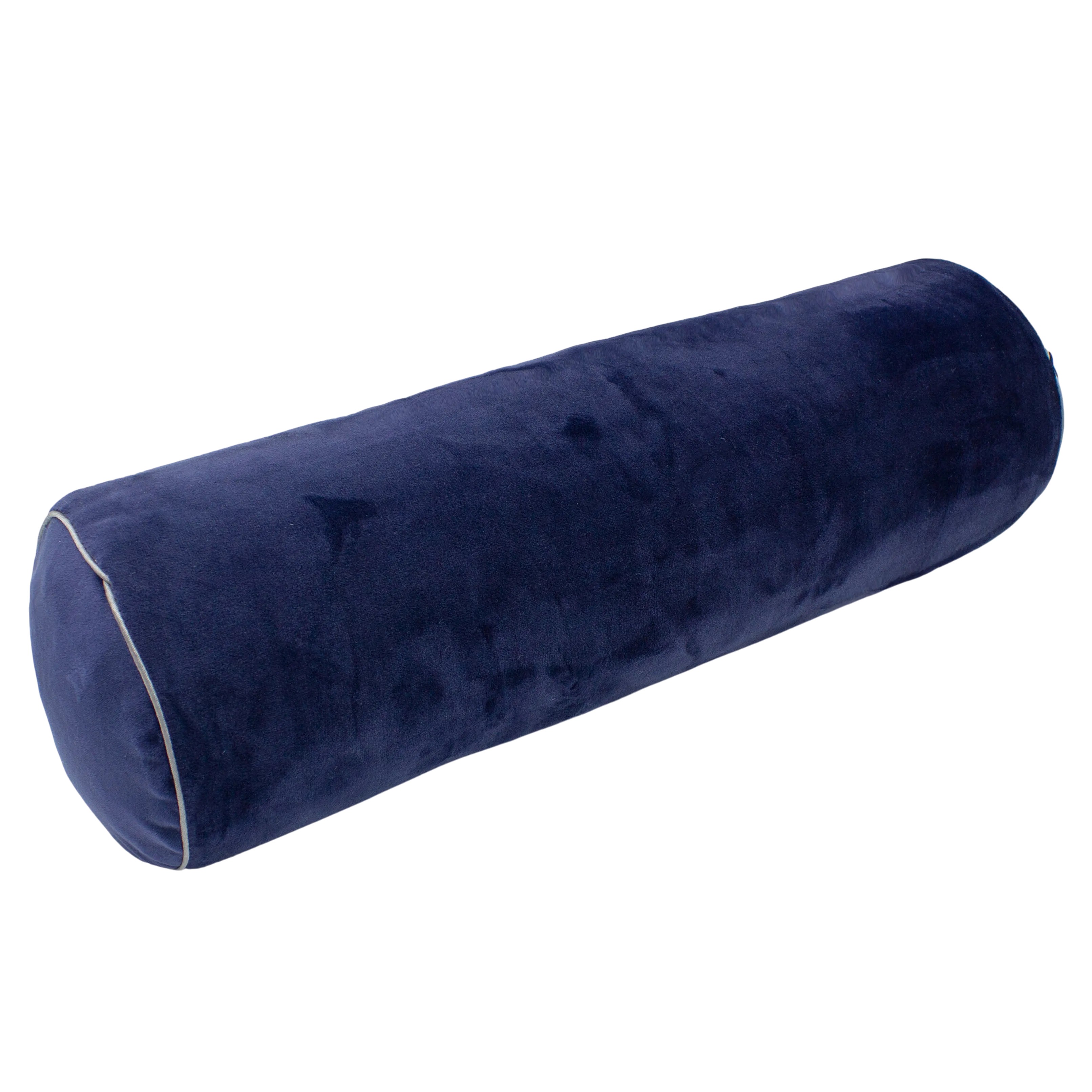 Подушка валик MirSon №8399 Velvet Line 28-0006 Navy blue BamBoo 70х20 см (2200006253822) - Фото 1