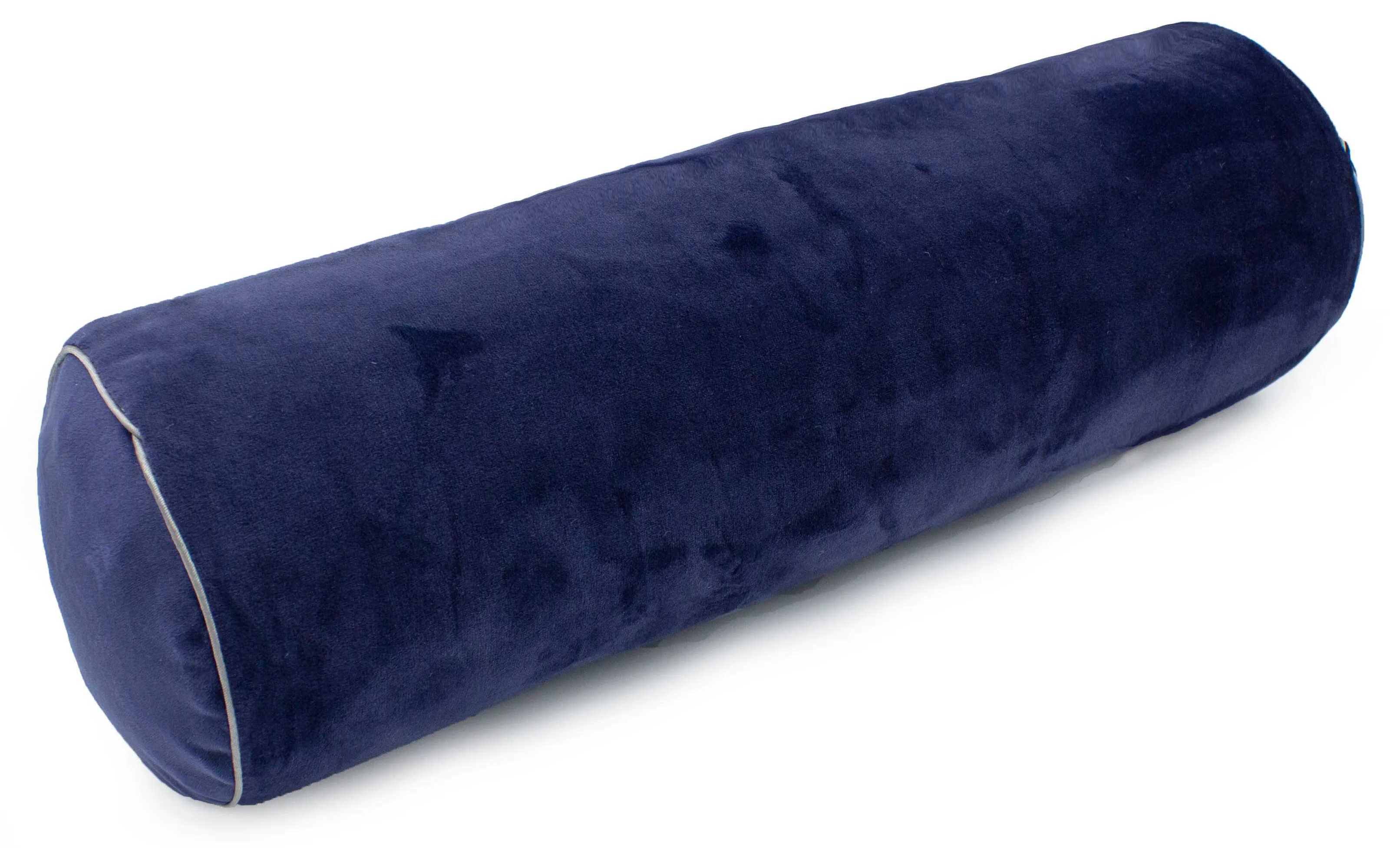 Подушка валик MirSon №8525 Velvet Line 28-0006 Navy blue 50% Memory 100х16 см (2200006342847) - Фото 1