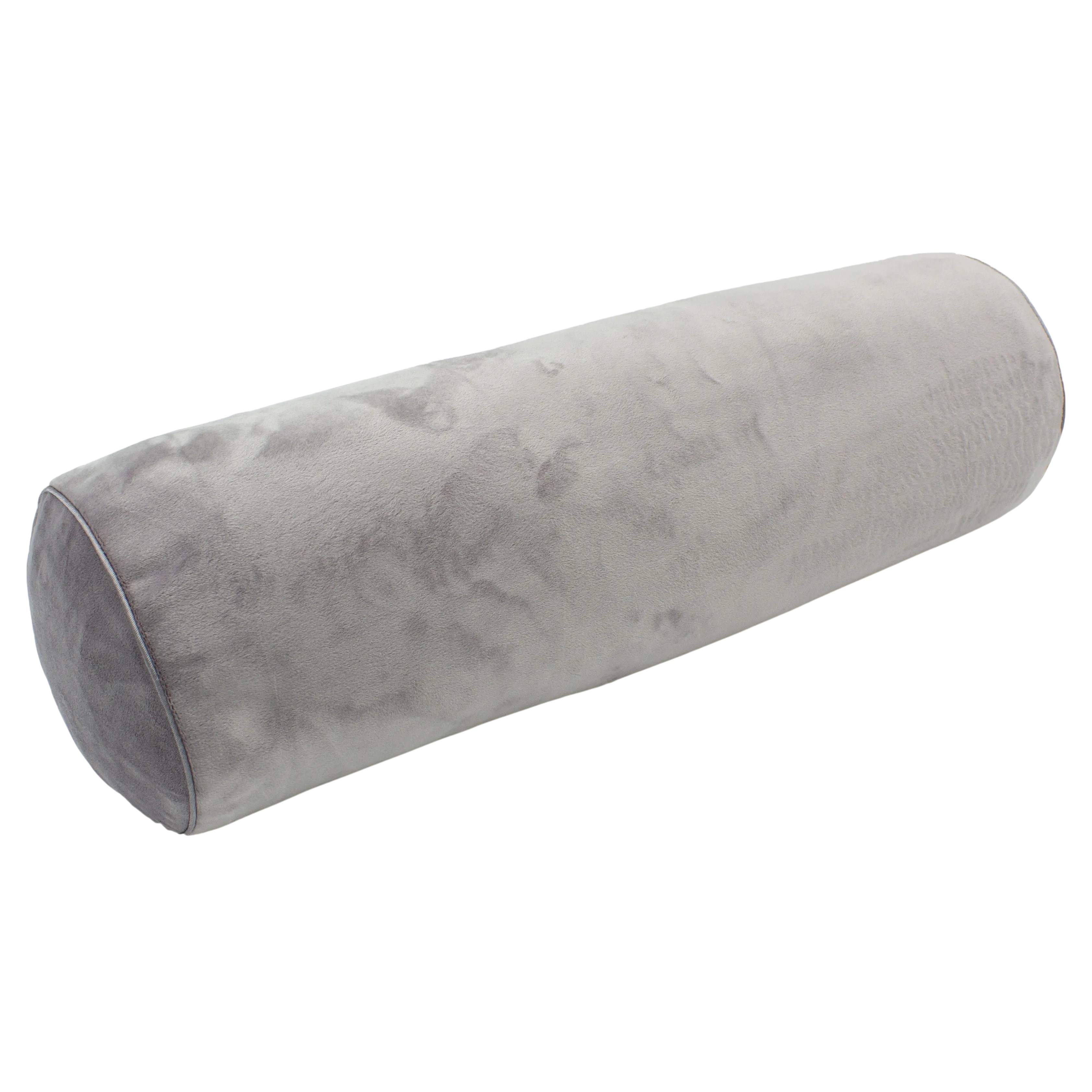 Подушка валик MirSon №8524 Velvet Line 28-0005 Ashen 50% Memory 100х20 см (2200006342793) - Фото 1