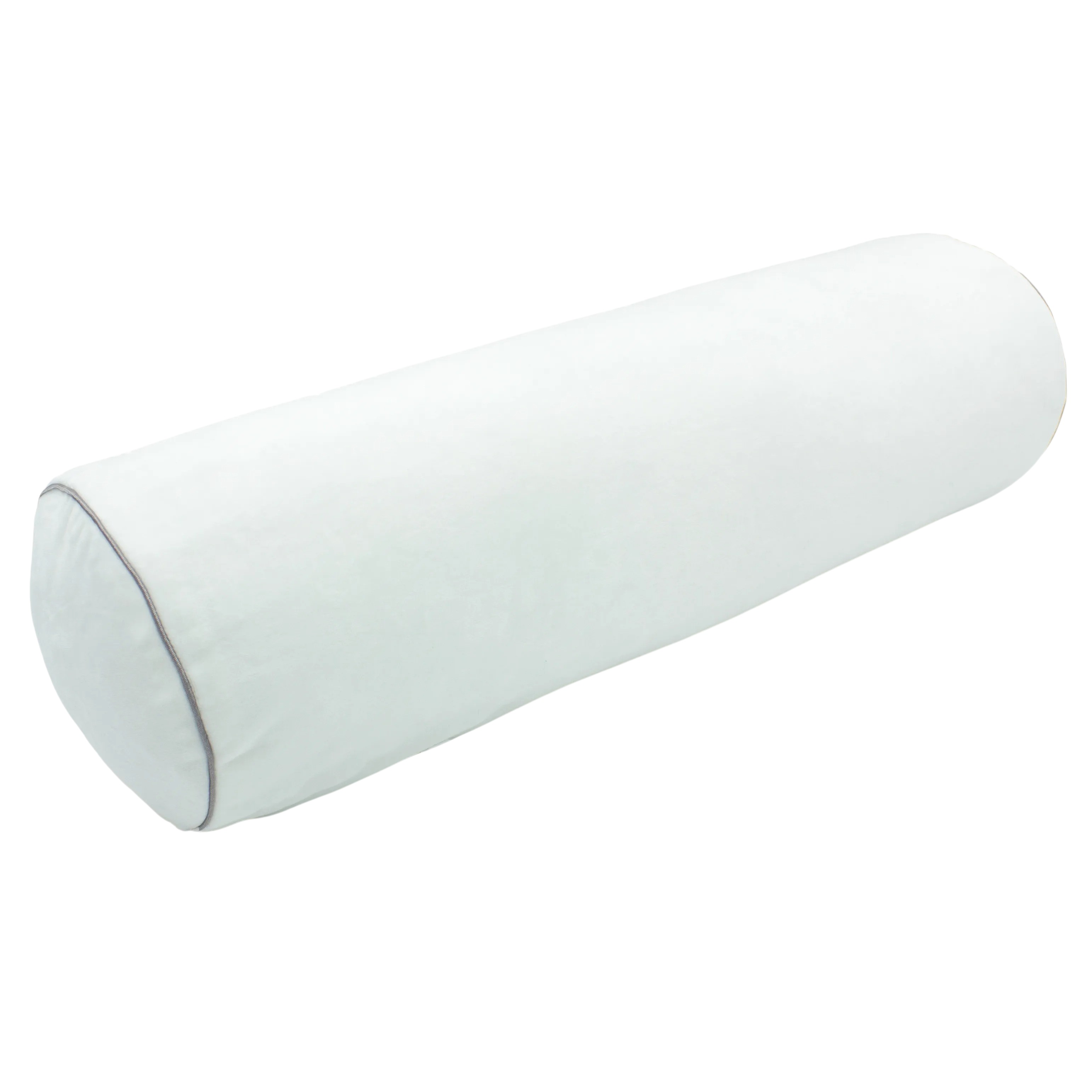 Подушка валик MirSon №8126 Velvet Line 28-0001 White EcoSilk 70х20 см (2200006248996) - Фото 1