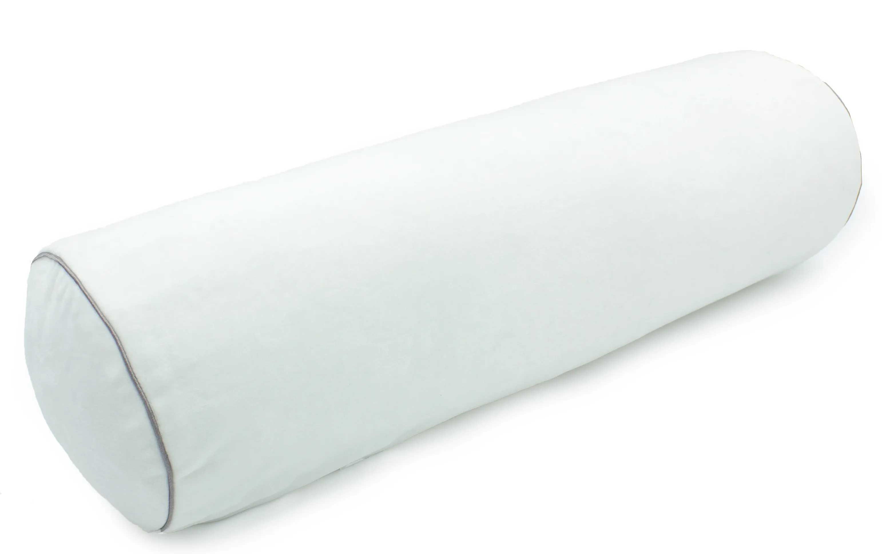 Подушка валик MirSon №8126 Velvet Line 28-0001 White EcoSilk 70х16 см (2200006248972) - Фото 1