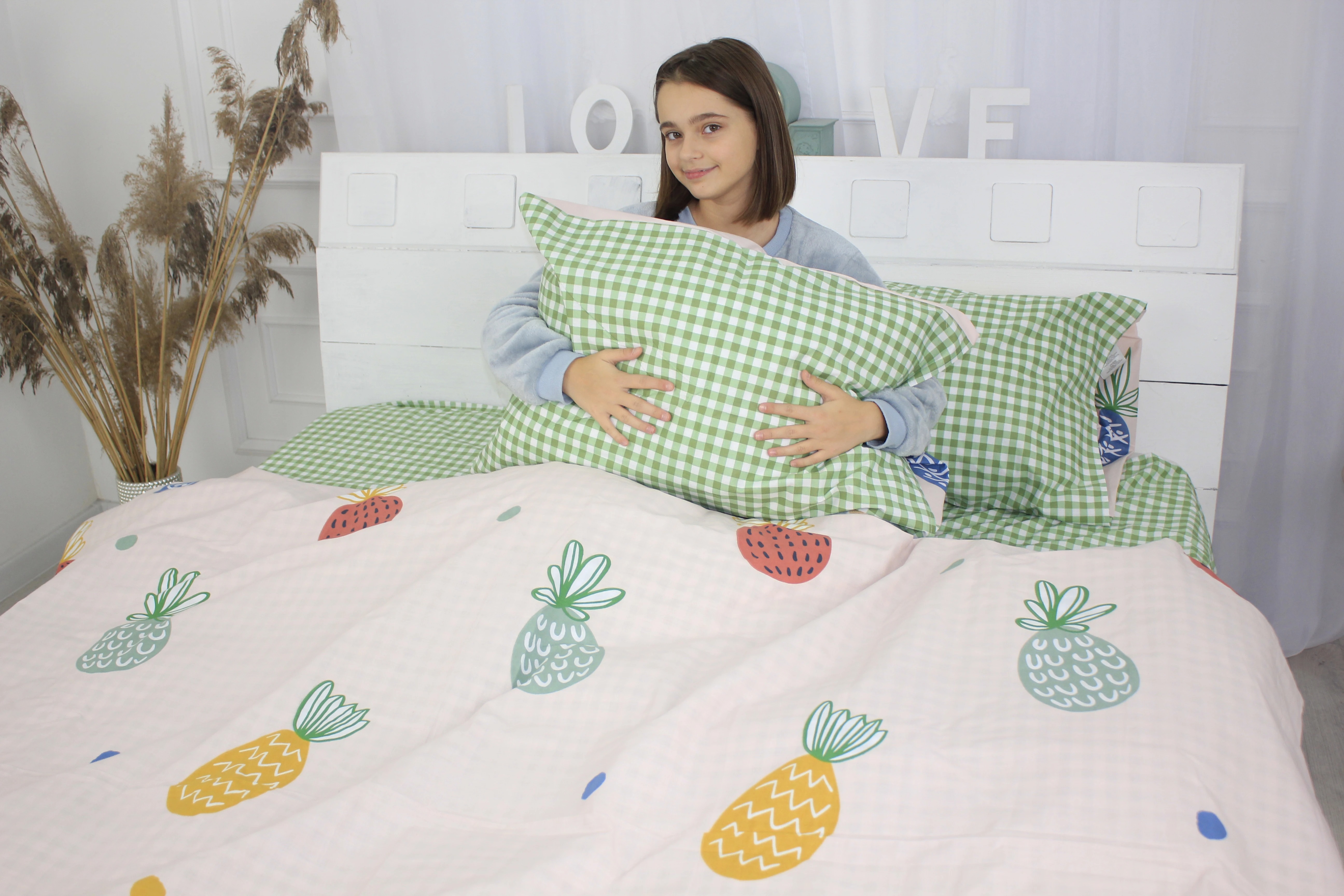 Наволочка MirSon Ranforce Elite 17-0414 Pineapple 70х70 (2200004619767) - Фото 1