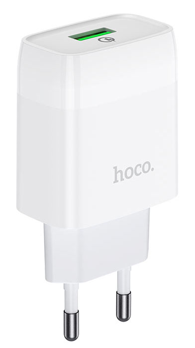 Сетевое зарядное устройство HOCO C72Q QC3.0 charger 18W White (6931474732514) - Фото 1