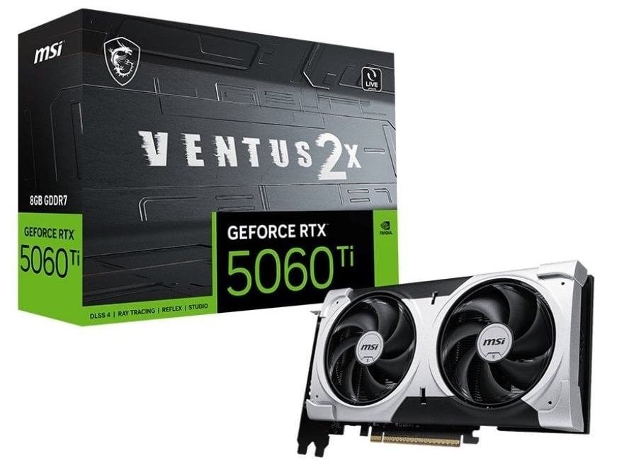 Відеокарта MSI GeForce RTX 5060 Ti 8GB GDDR7 VENTUS 2X OC PLUS - Фото 1