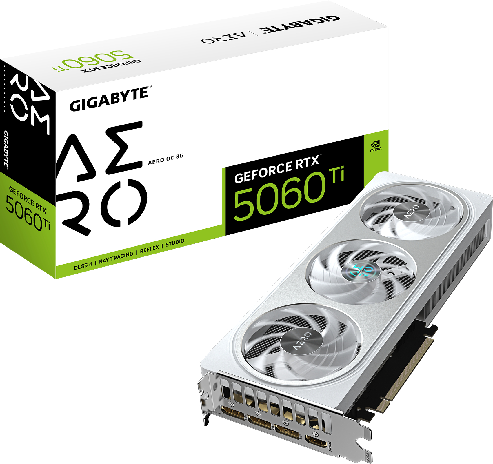 Відеокарта Gigabyte GeForce RTX 5060 AERO OC 8G (GV-N506TAERO OC-8GD) - Фото 1
