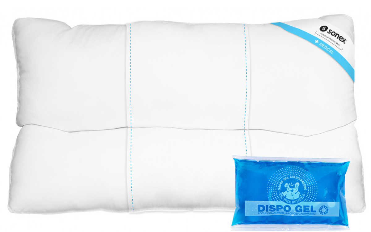 Подушка ортопедична Sonex Medisoft Spa 50х70 см + гелевий компрес DISPO GEL (SO102056) - Фото 1