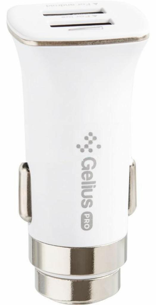 Автомобильное зарядное устройство Gelius Pro Apollo GP-CC01 2xUSB 3.1A + Cable MicroUSB White (71434) - Фото 1