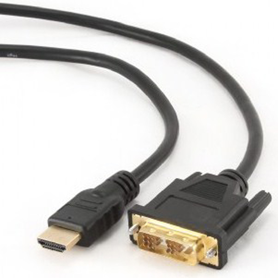 Кабель HDMI - DVI Cablexpert HDMI to DVI 1.8m (CC-HDMI-DVI-6) - Фото 1