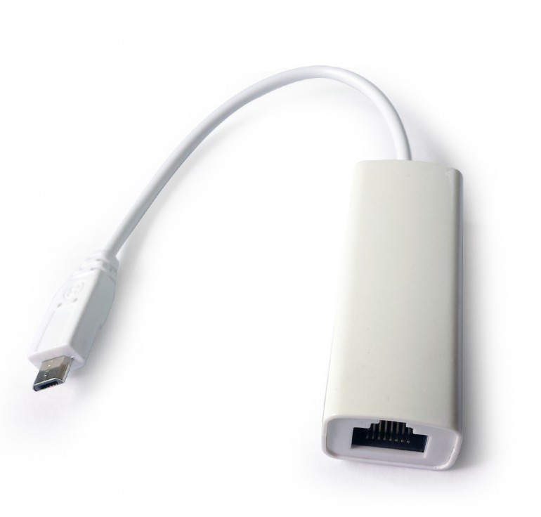 Переходник micro USB - RJ-45 Gembird NIC-mU2-01 - Фото 1