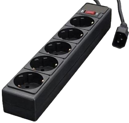 Сетевой фильтр Gembird SPG5-X-6B 5 розеток 1.8m Black - Фото 1