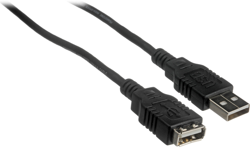 Кабель USB type A - USB type A Cablexpert USB 2.0 AM/AF 1.8m (CCF-USB2-AMAF-6) ферритовий фильтр - Фото 1