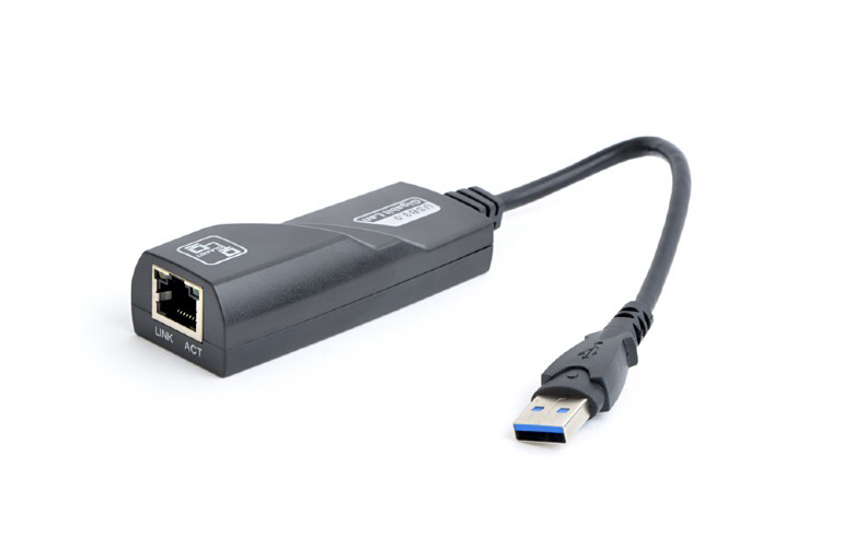 Переходник USB- RJ-45 Gembird USB 3.0 - Ethernet RJ45 (NIC-U3-02) - Фото 1