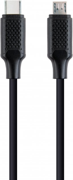 Кабель Gembird USB Type-C-microUSB 1.5 м Black (CC-USB2-CMMBM-1.5M) - Фото 1