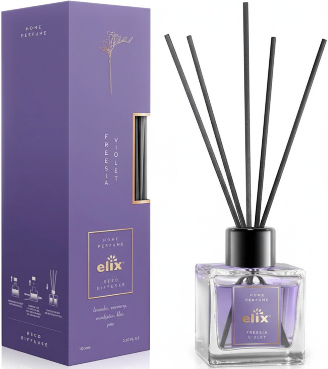 Аромадиффузор Elix Freesia&Violet 100 мл (5902315539440) - Фото 1