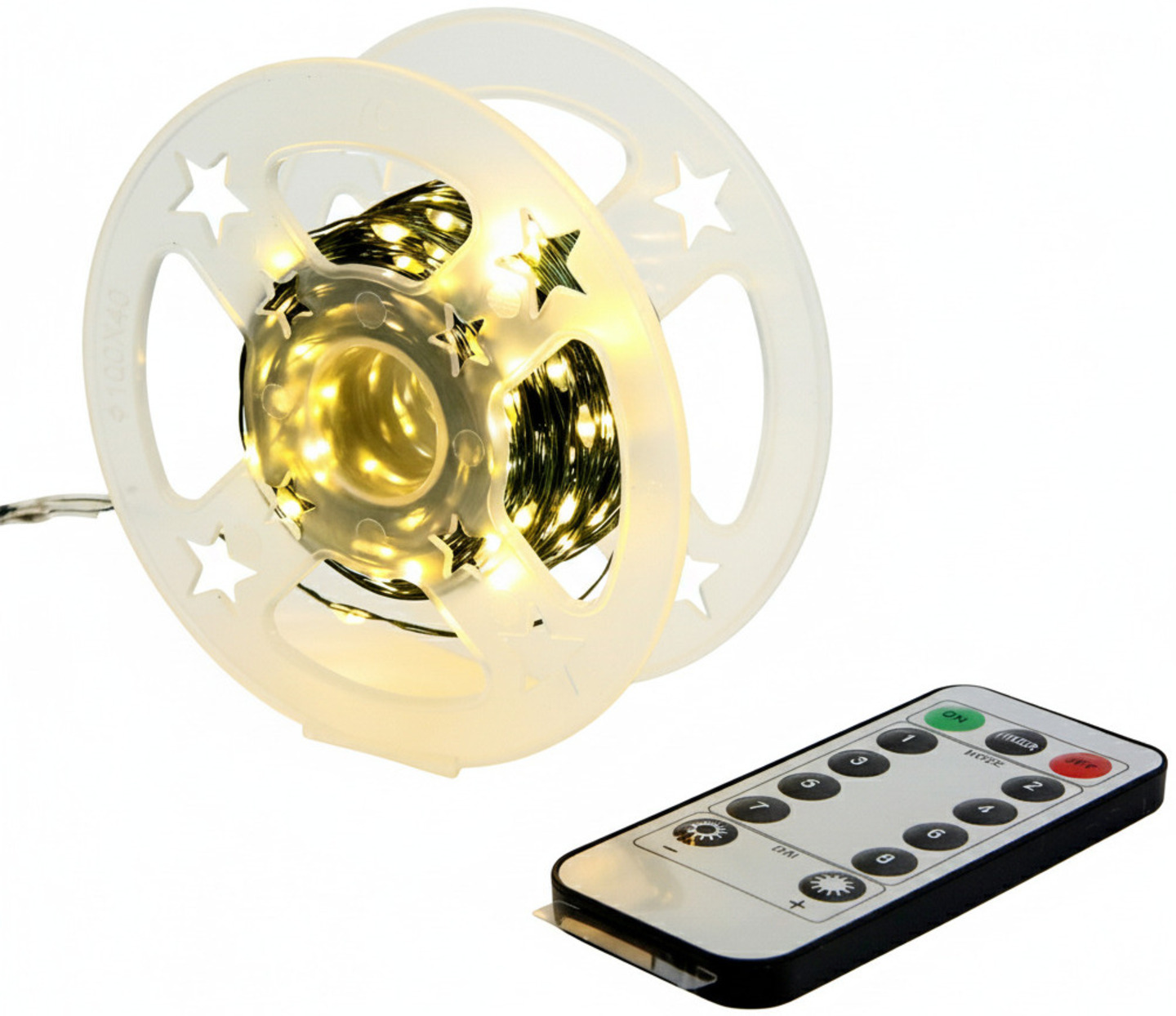 Гирлянда декоративная YES! Fun Нитка 50 м 500 LED тепло-белая 8 функций пульт (975129) - Фото 1
