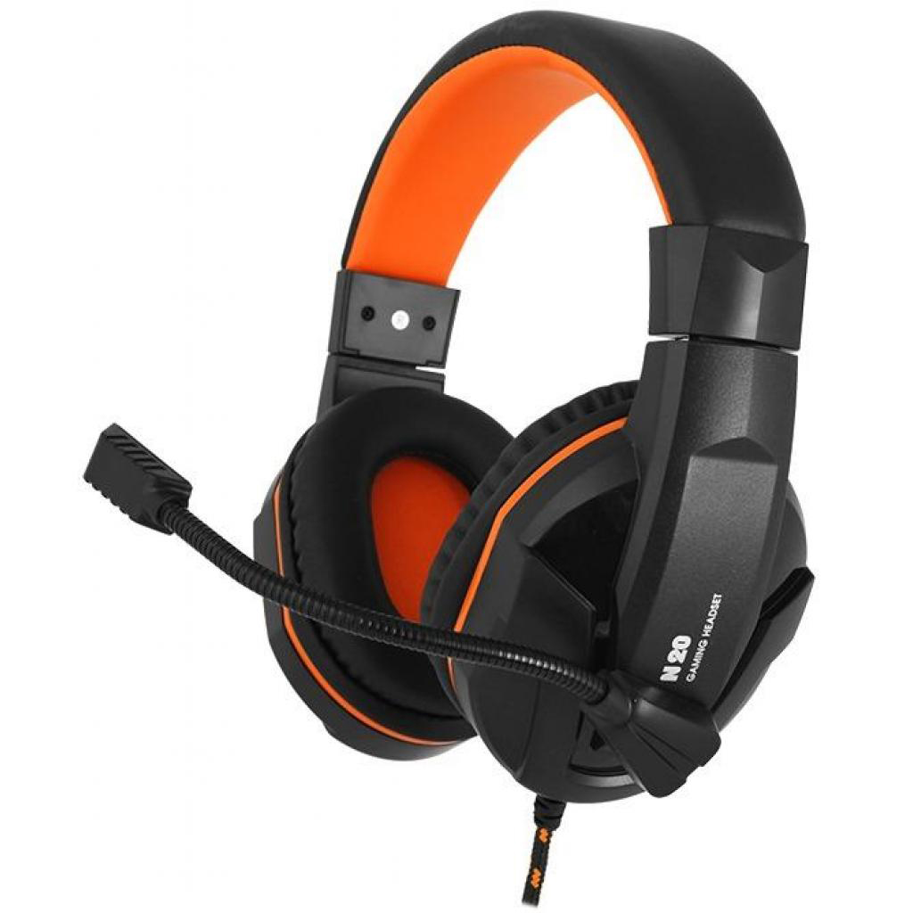 Гарнитура проводная игровая Gemix N20 Black-Orange (04300106) - Фото 1