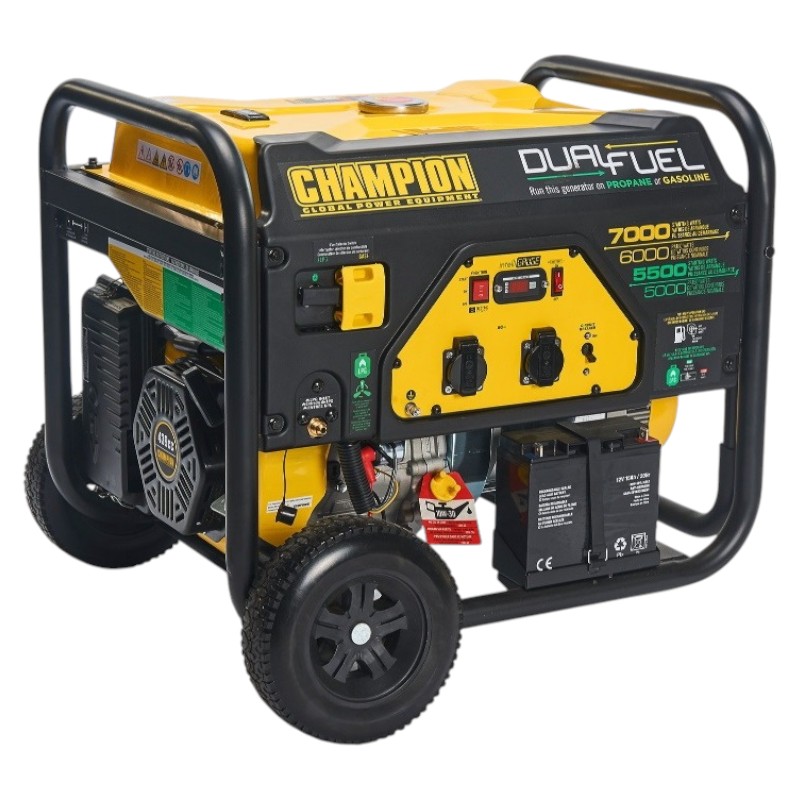 Генератор двухтопливный Champion 7.0 кВт (CPG7500E2-DF-EU) - Фото 1