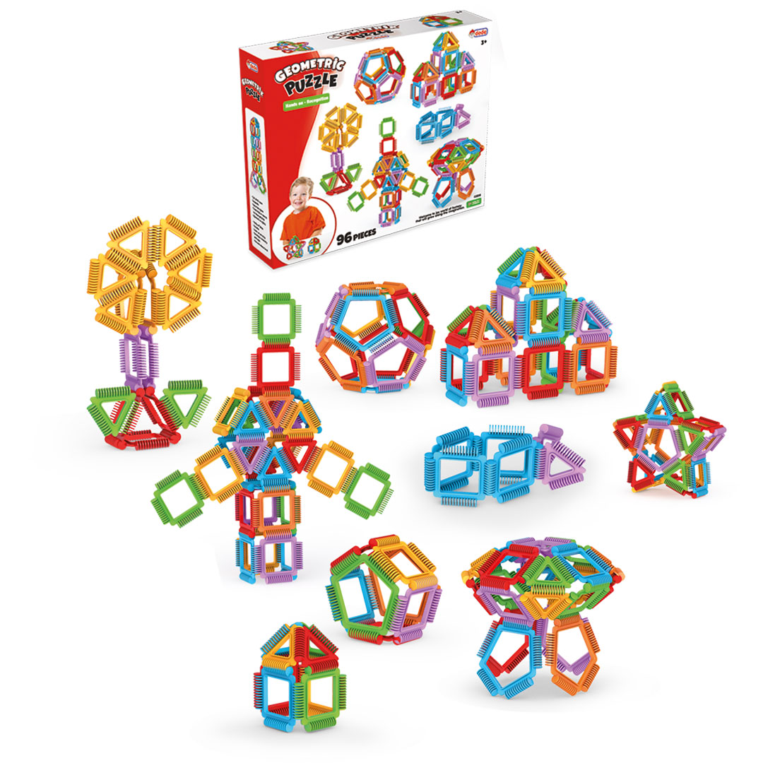 Пластиковый конструктор dede Фигуры 96 элементы (03896) - Фото 1