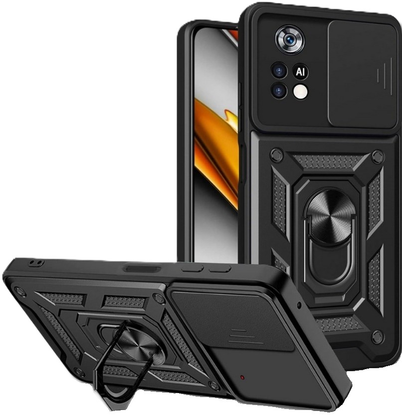 Чохол для смартфону BeCover Military for Poco M4 Pro 4G Black (714657) - Фото 1