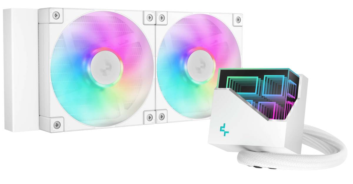Водяная система охлаждения Deepcool LT240 ARGB White (R-LT240-WHAMNC-G-1) - Фото 1