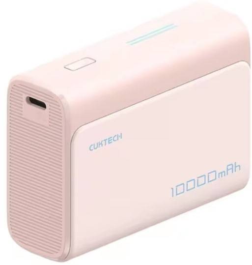 Батарея мобильная CUKTECH PB100 10000 mAh 30W 1C1A Pink - Фото 1