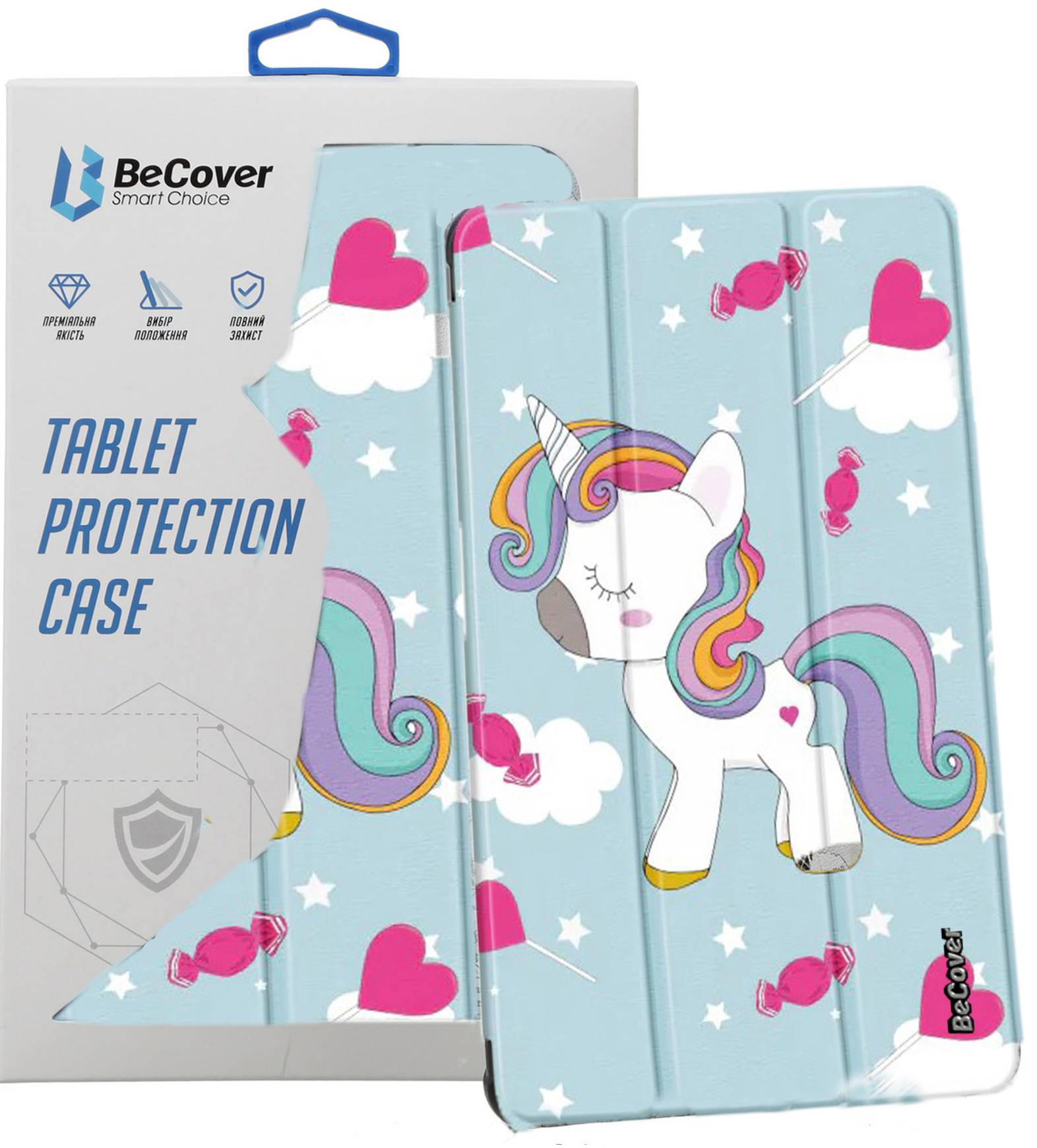 Чехол для планшета BeCover Smart Case for Lenovo Tab M10 Plus TB-X606/M10 Plus (2nd Gen)/K10 TB-X6C6 Unicorn (708040) - Фото 1