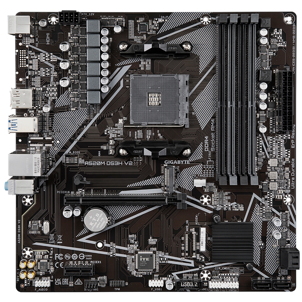 Материнская плата Gigabyte A520M DS3H V2 DDR4 - Фото 1