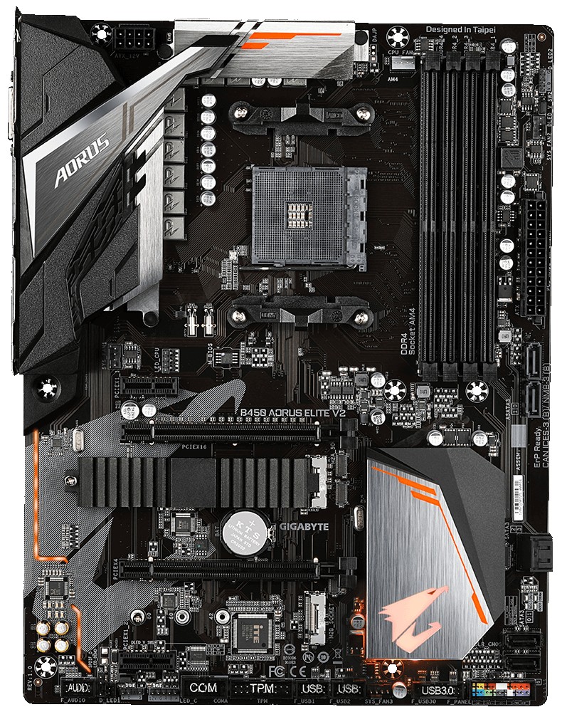 Материнська плата Gigabyte B450 AORUS ELITE V2 купити - ціна ...