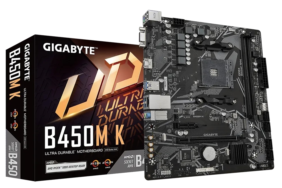 Материнская плата Gigabyte B450M_K DDR4 - Фото 1