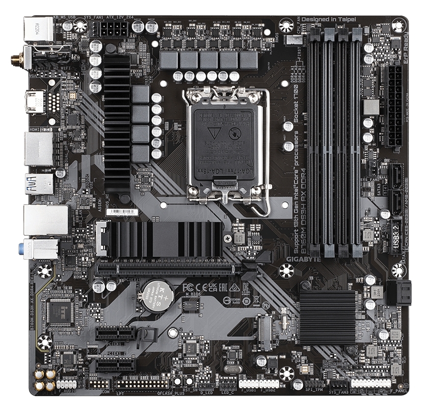 Материнская плата Gigabyte B760M DS3H AX DDR4 - Фото 1