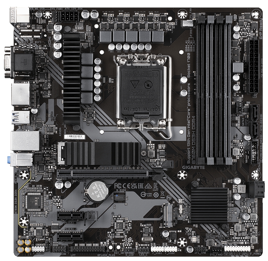 Материнская плата Gigabyte B760M DS3H DDR4 - Фото 1