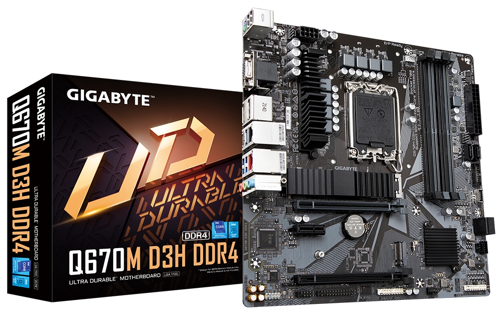 Материнская плата Gigabyte Q670M D3H DDR4 - Фото 1