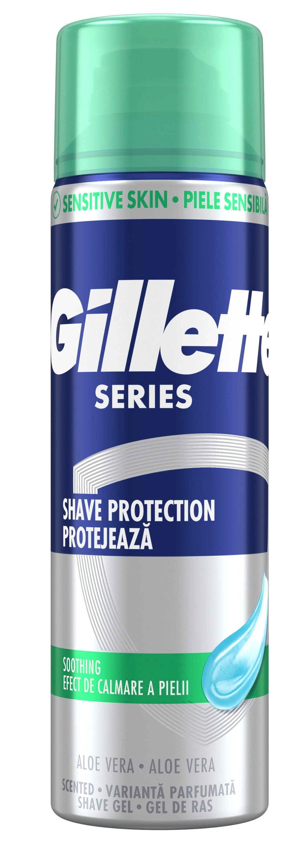 Гель для гоління Gillette Series Sensitive Skin Для чутливої ​​шкіри 200 мл (3014260214692)