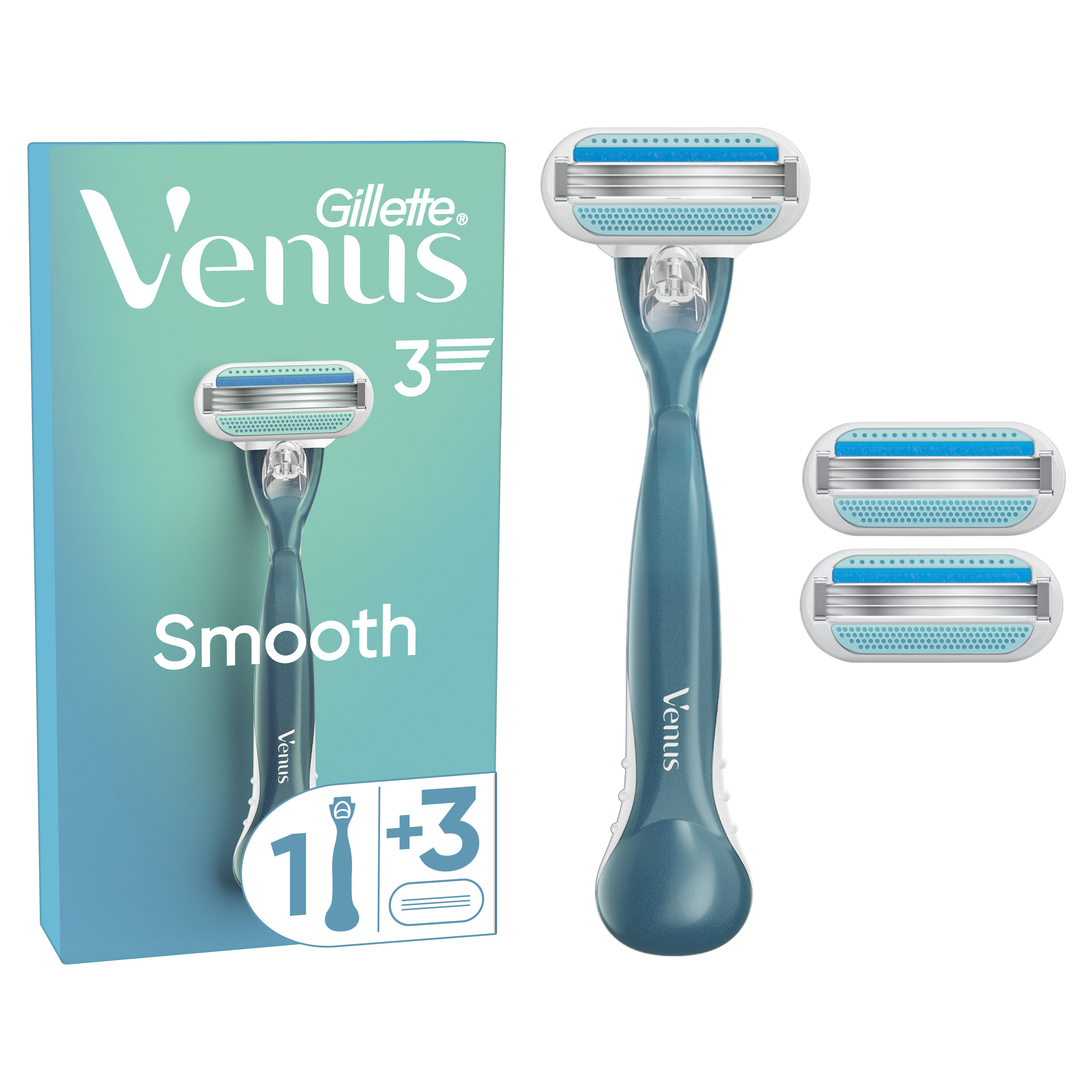 Станок жіночий одноразовий Gillette Venus Classic + змінні картриджі 3 шт. (7702018469826)