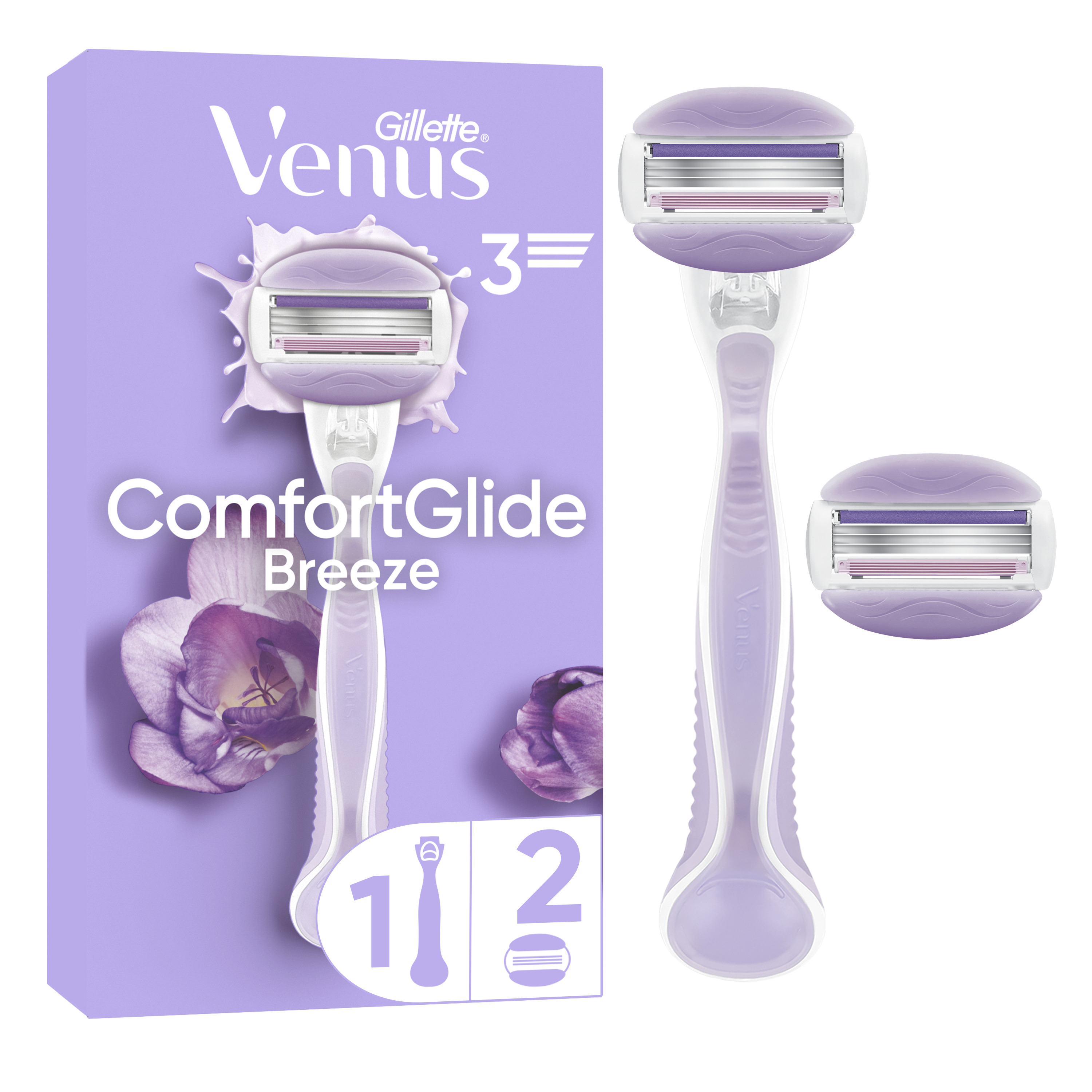 Станок жіночий Gillette Venus ComfortGlide Breeze з 2 змінними картриджами (7702018886166)