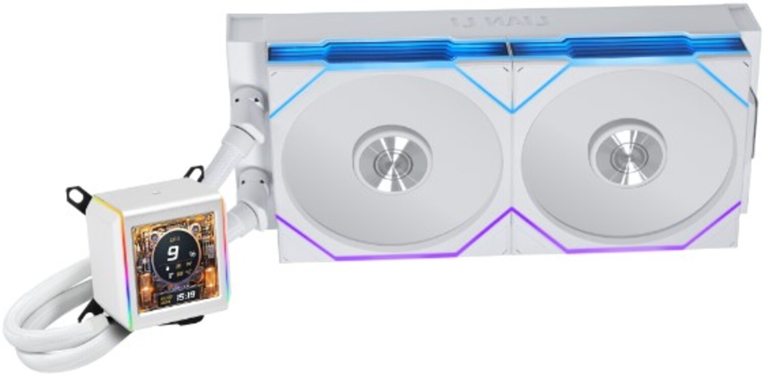 Водяная система охлаждения Lian Li Galahad GA II LCD TL 280 White (G89.GA2ALCD28TLW.00) - Фото 1