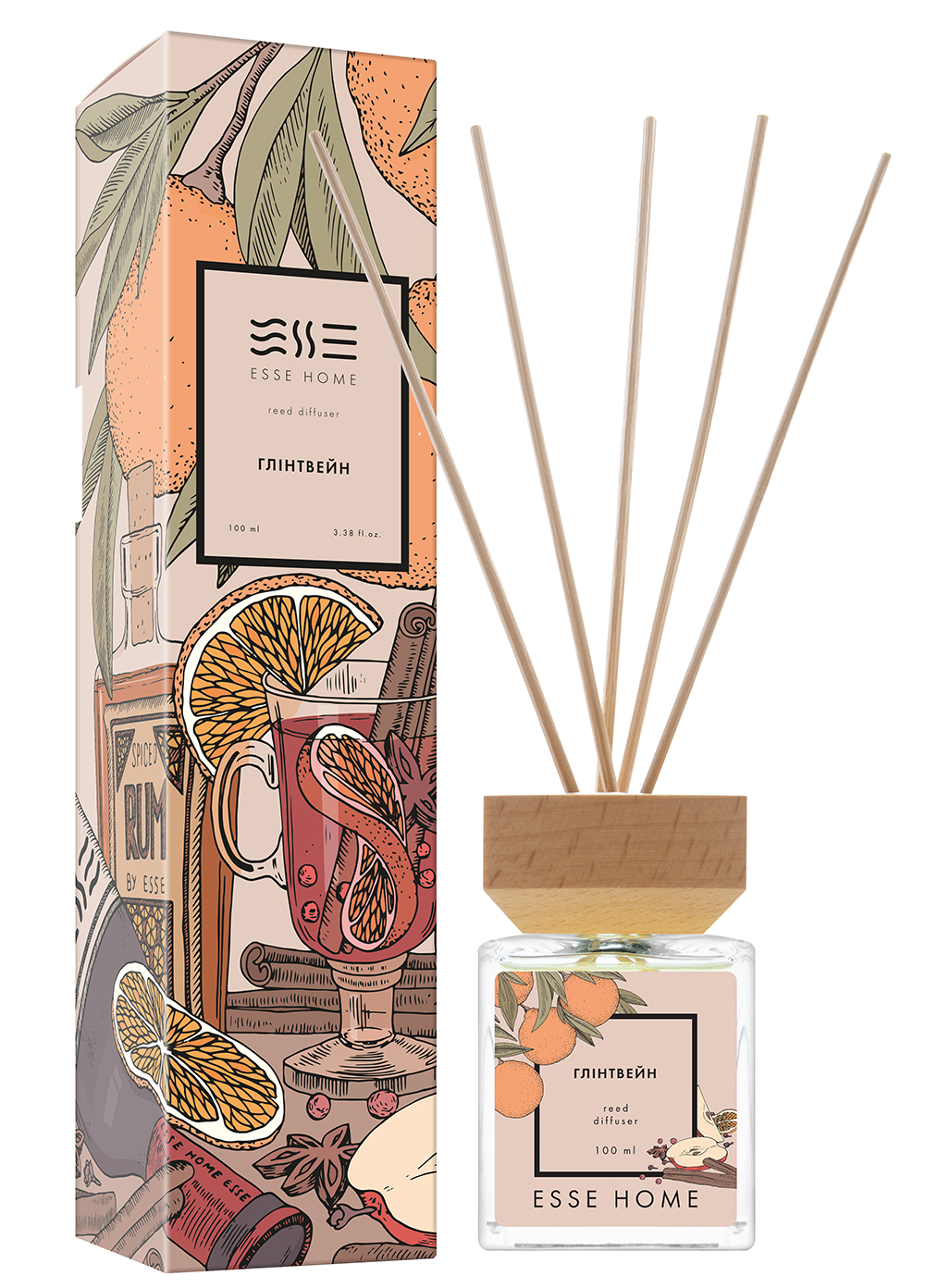 Аромадиффузор Esse Home Глинтвейн 100 мл (HOME-MW) - Фото 1