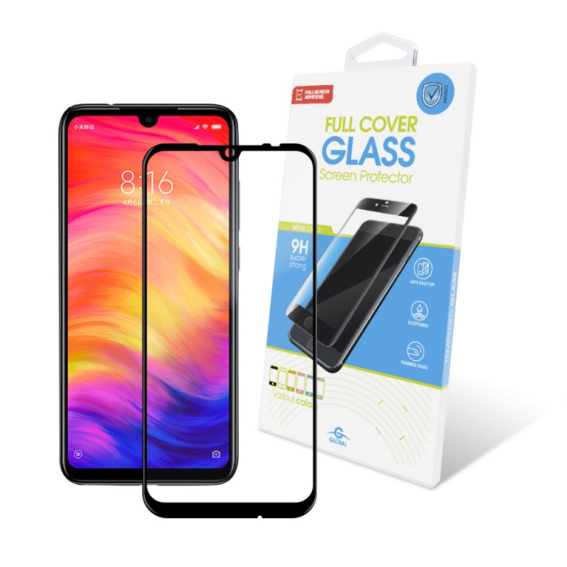 Захисне скло для смартфону Global Xiaomi Redmi Note 7 Full Glue Black (1283126490880) - Фото 1