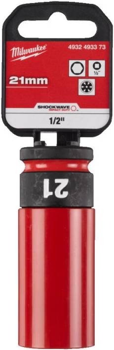 Торцева голівка Milwaukee 1/2" AUTO 21 мм (4932493373) - Фото 1