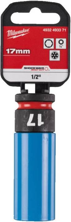 Торцева голівка Milwaukee 1/2" AUTO 17 мм (4932493371) - Фото 1