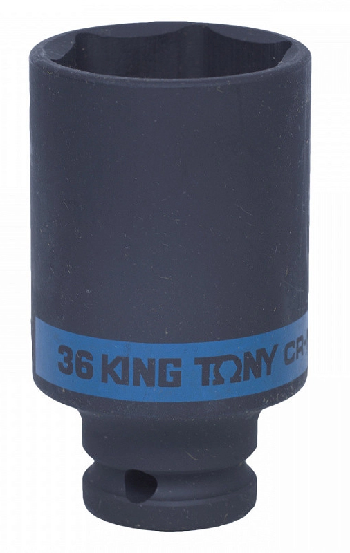 Торцева голівка KING TONY 1/2" 36 мм 6PT BLACK (443536M) - Фото 1