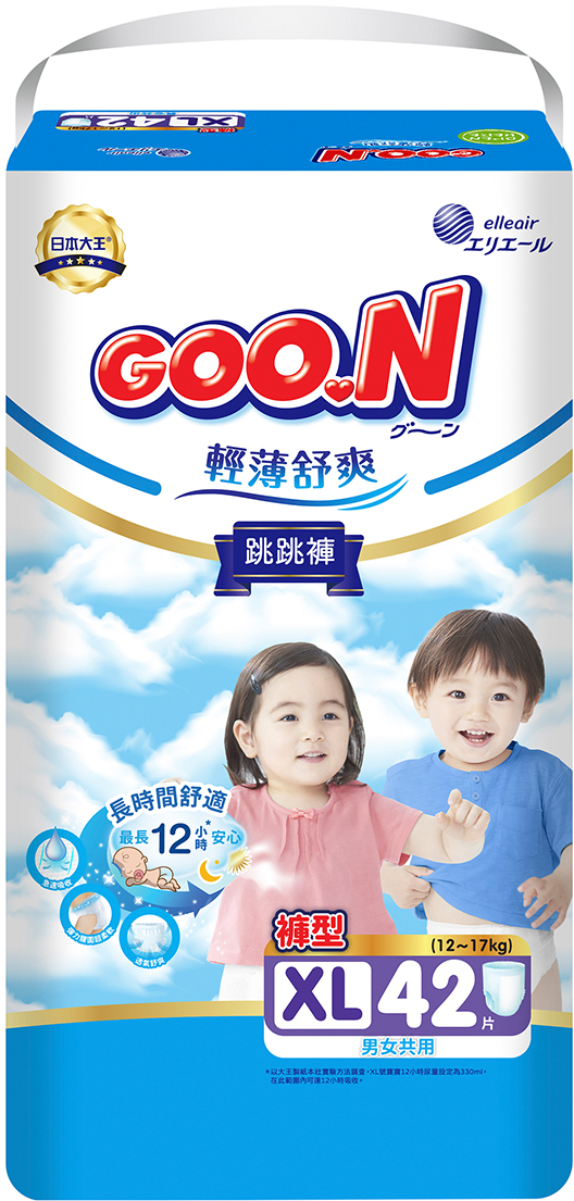 Одноразові підгузки-трусики Goo.N Slim & Comfortable 12-17 кг розмір 5 (XL), унісекс, 42 шт. (21001093)