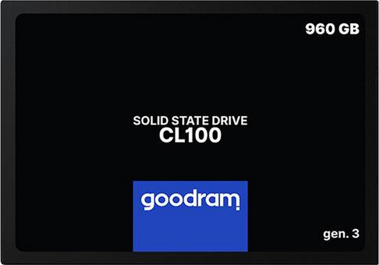 SSD-накопитель внутренний Goodram CL100 960GB GEN.3 2.5" SATAIII 3D TLC (SSDPR-CL100-960-G3) - Фото 1