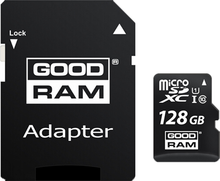 Карта памяти Goodram microSDXC 128G UHS-I Сlass 10 +CD adapter (M1AA-1280R12) - Фото 1